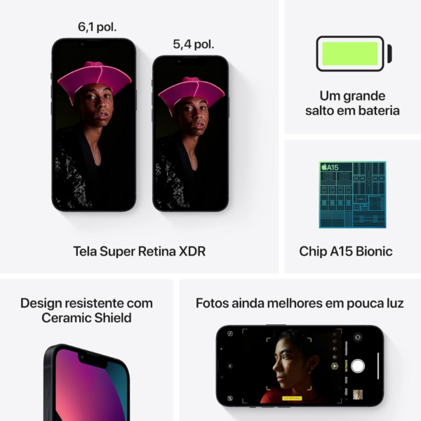 iPhone 13 128GB Meia Noite - Imagem 3
